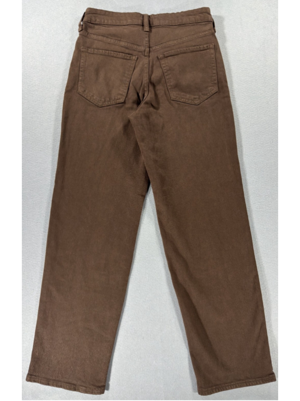 Old Navy Womens 4 High Rise OG Loose Jeans Brown Earthen Cotton Stretch NWOT - Picture 9 of 16
